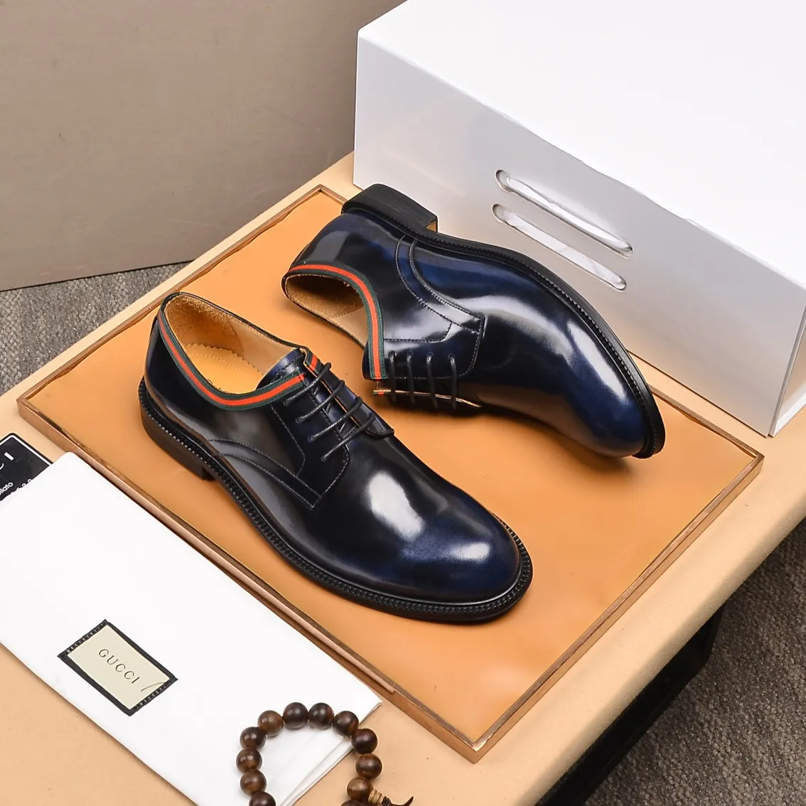 Men's shoes💰540📛📛Original (water-dyed cowhide) Gucci GUCCI official website formal shoes🌀 Italian🇮🇹imported cowhide➕top imported water-dyed cowhide lining💋Finely handmade original bottom, the real thing looks better when photographed in person Standard size 38-44